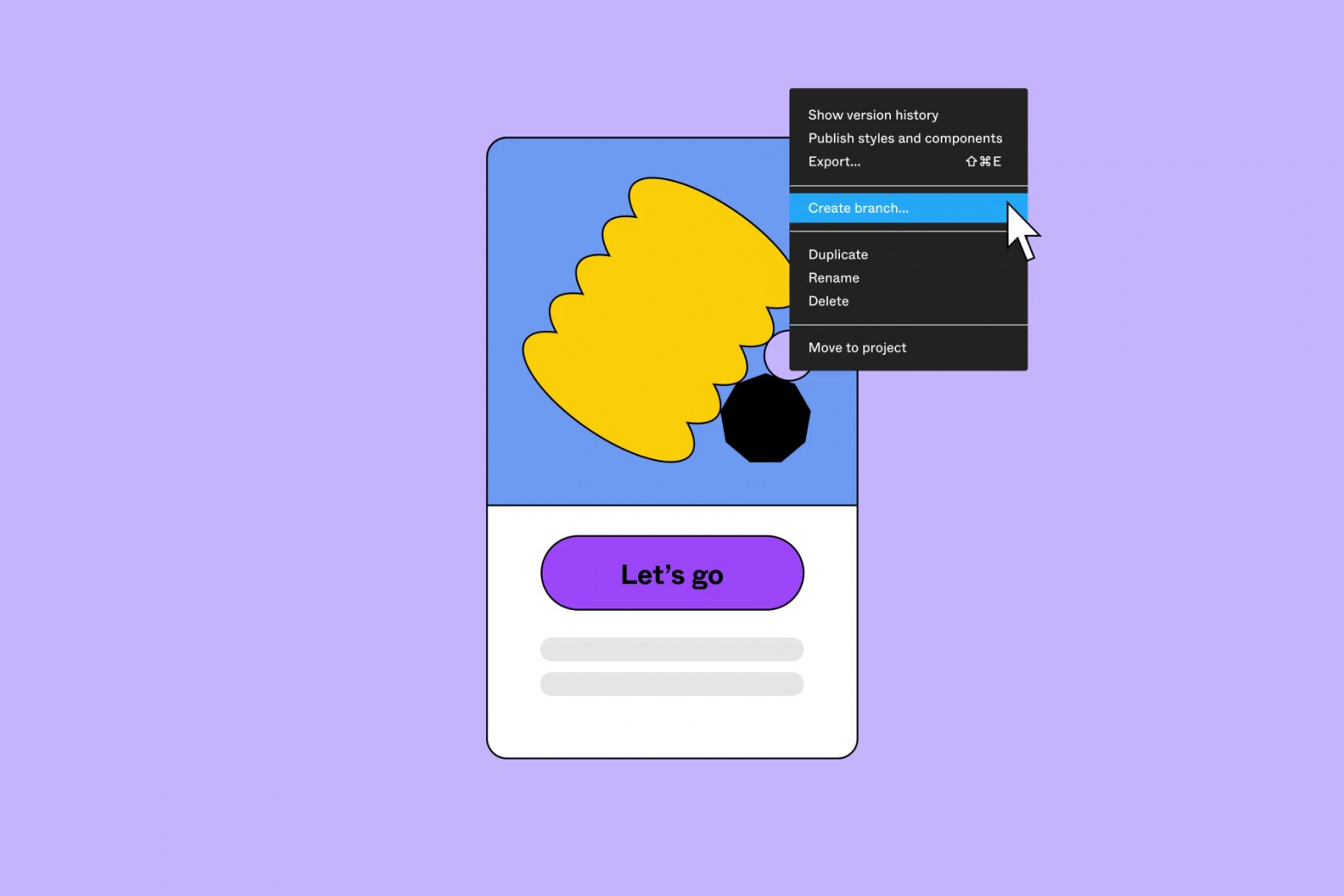 Creating branch in Figma
