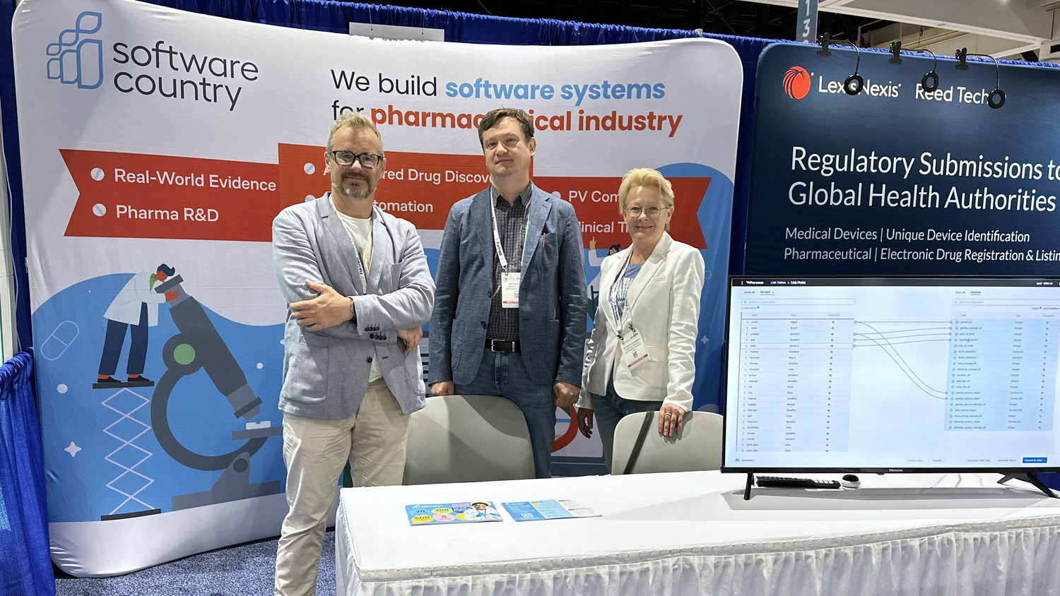 Software Country delegation at the exhibition stand